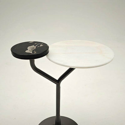 Modern minimalist luxury tea table for home use, balcony table and chair combination, small table and bedside table, internet famous minimalist tea table for home use