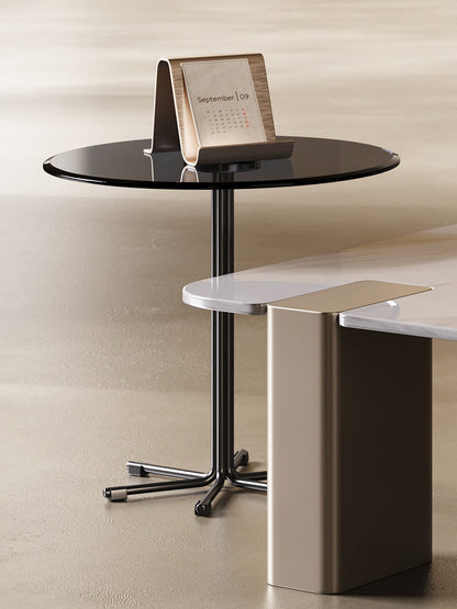Italian minimalist rectangular tea table, stainless steel living room, modern designer's creative new tea table for home use