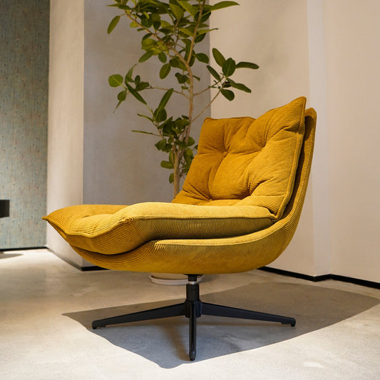 Middle ancient style leisure chair, living room balcony, retro style single chair, comfortable chair, bedroom rotating sofa, single chair