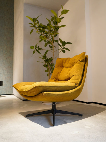 Middle ancient style leisure chair, living room balcony, retro style single chair, comfortable chair, bedroom rotating sofa, single chair