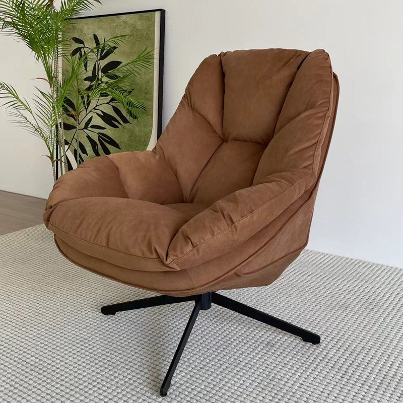 Small unit single sofa chair, simple modern lazy leisure chair, balcony rotating single chair, living room rotating chair sofa