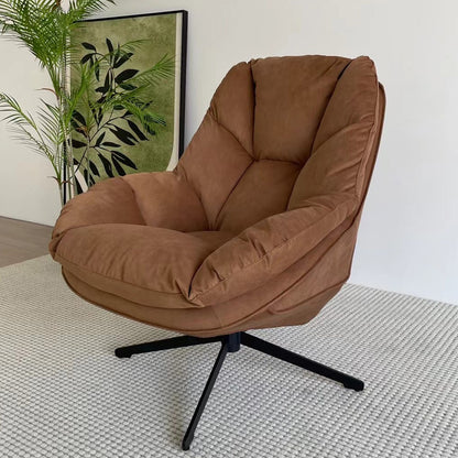 Small unit single sofa chair, simple modern lazy leisure chair, balcony rotating single chair, living room rotating chair sofa