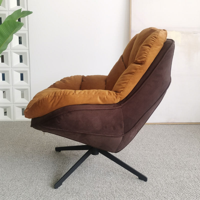 Small unit single sofa chair, simple modern lazy leisure chair, balcony rotating single chair, living room rotating chair sofa