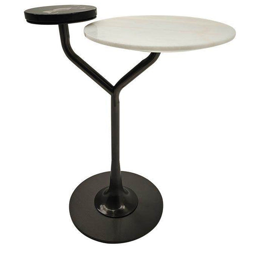 Modern minimalist luxury tea table for home use, balcony table and chair combination, small table and bedside table, internet famous minimalist tea table for home use