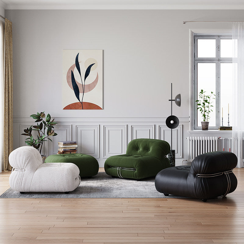 Tooth Sofa Steel tooth fabric sofa, single person small-sized living room sofa ...