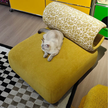 Human-Pet Shared Sofa, Wear-Resistant and Stain-Resistant Single Chair, Leisure with Pet Bed, Lazy Sofa
