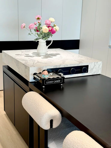 2025 New Tea Table Kung Fu Tea Table Customized Island Table Tea Table Integrated Light Luxury Modern Multi functional Rock Plate