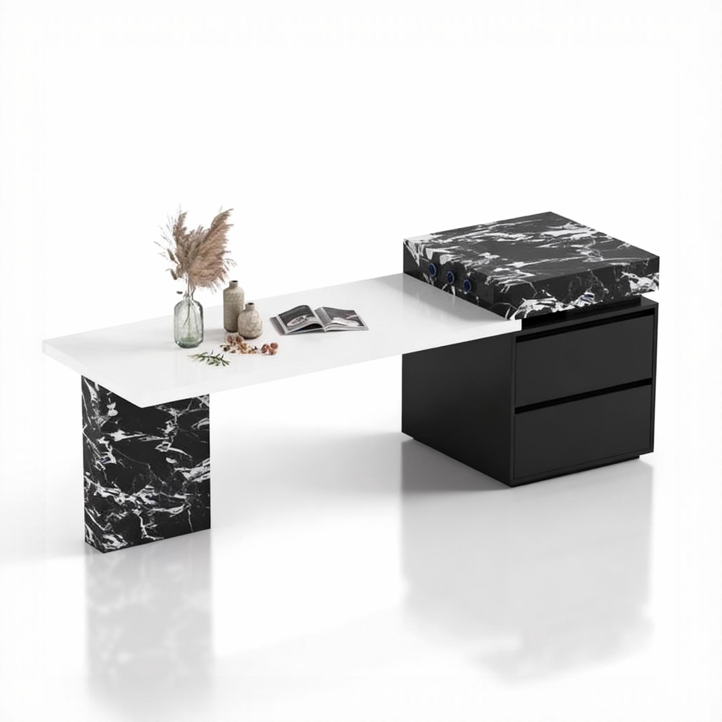 2025 New Tea Table Kung Fu Tea Table Customized Island Table Tea Table Integrated Light Luxury Modern Multi functional Rock Plate