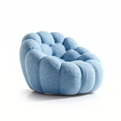 Pumpkin shaped armchair sofa
