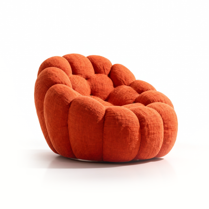 Pumpkin shaped armchair sofa