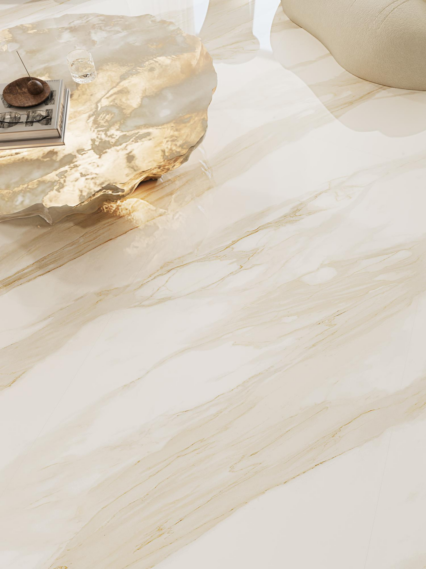 Whole body marble home decoration project, balcony renovation, customized universal ceramic tiles