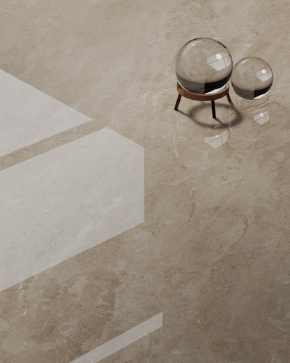 Light luxury texture beige ceramic tiles for villas, homestays, guest restaurants, non slip tiles, matte tiles