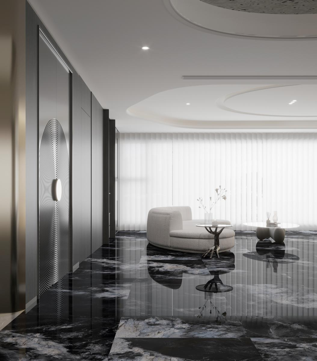 Dark colored marble slabs, ceramic tiles, dining rooms, hotels, villas, luxury stone flooring tiles
